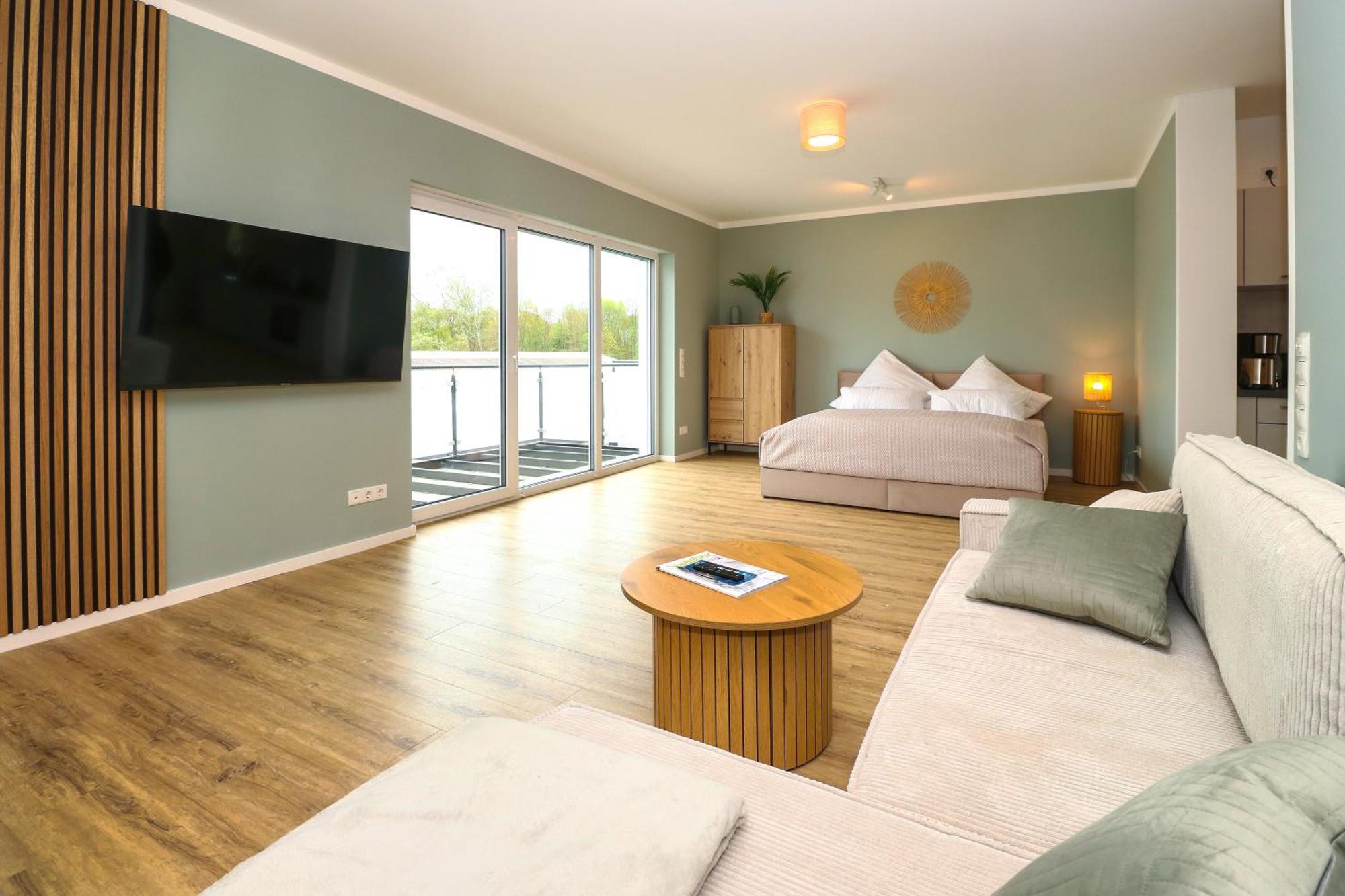 Lightplace - Moderne Apartments In Braunschweig - Balkon - Netflix - Am Kanal Luaran gambar